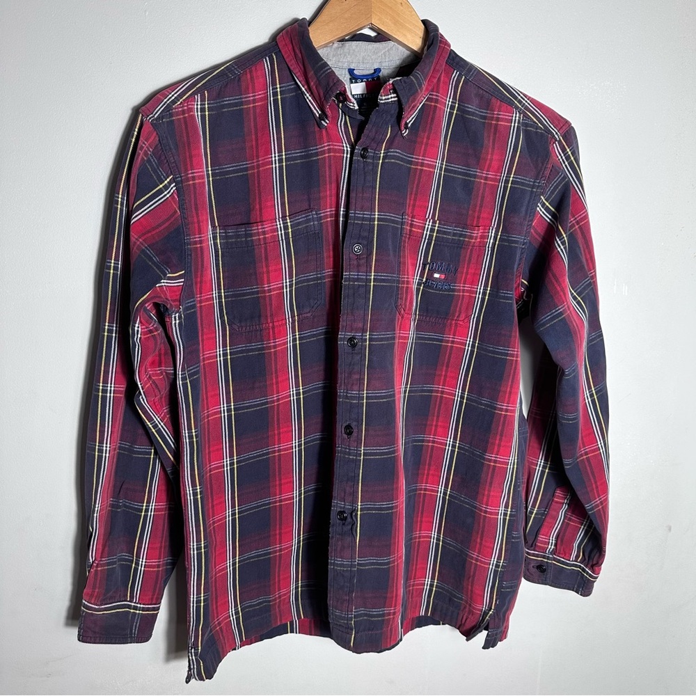 Vintage Tommy Hilfiger Plaid Button-Down Shirt